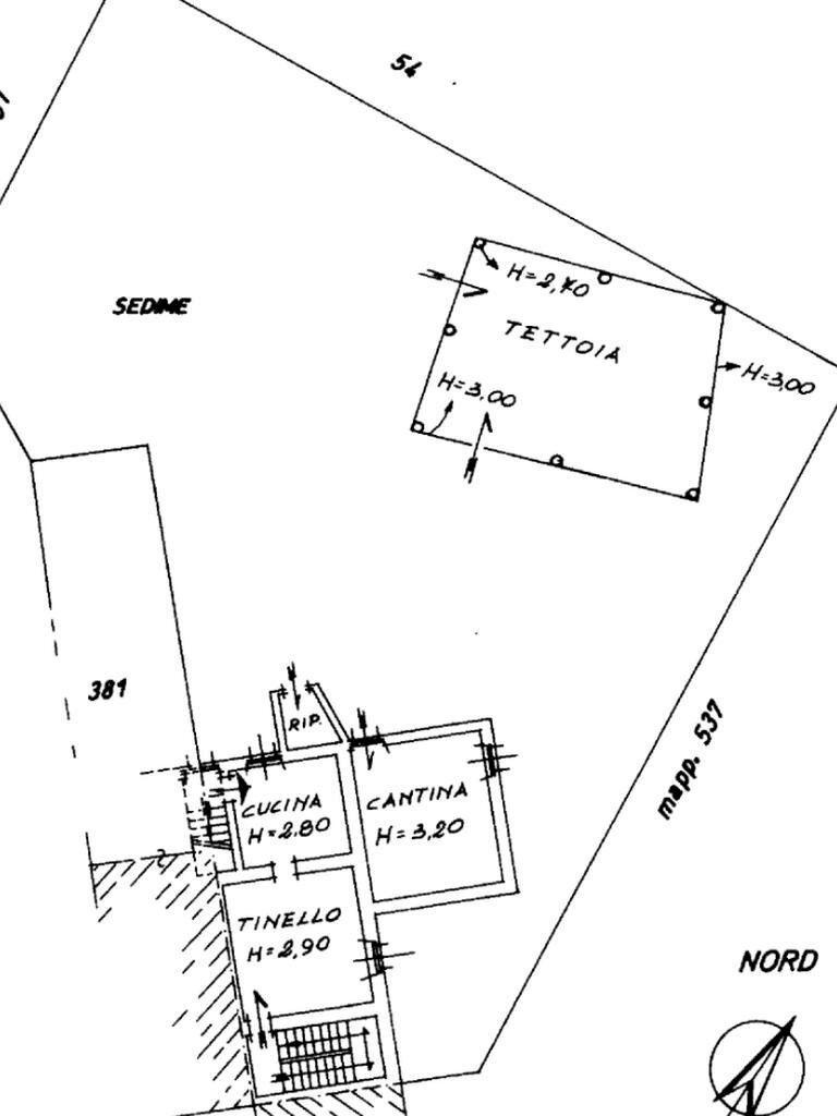 Casa semi indipendente Via della Chiesa, Tortona - planimetria 1