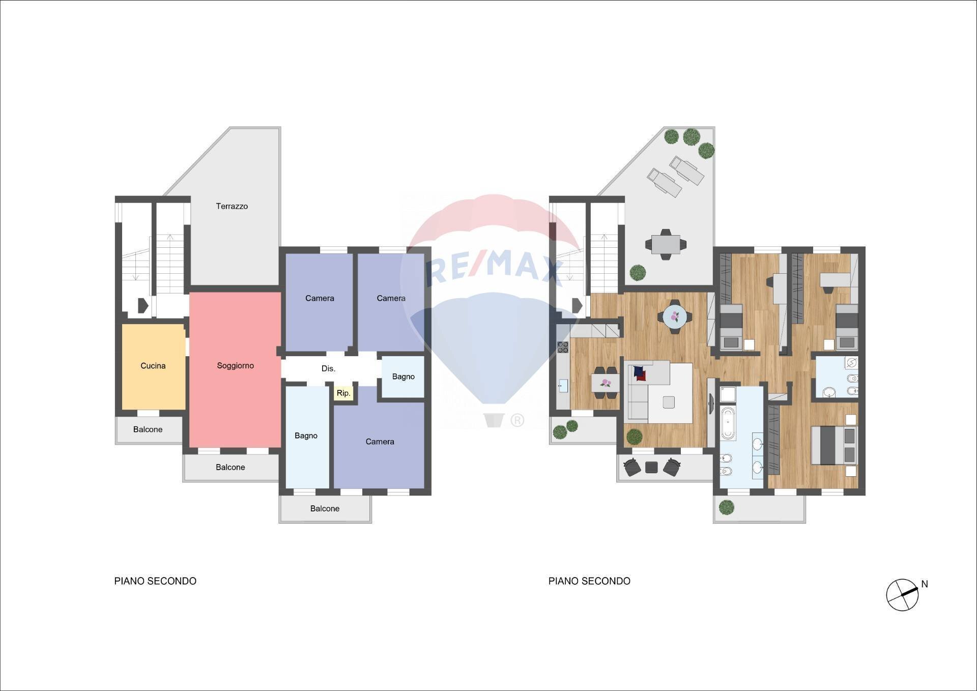 Pianta 2D - Quadrilocale Via Conti Anguissola
 
12, Truccazzano - planimetria 1