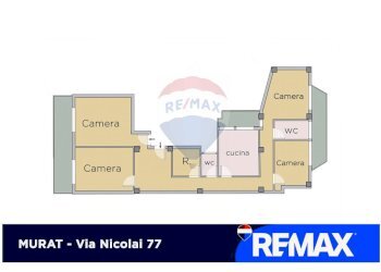Pianta 2D - Quadrilocale Domenico Nicolai
 
77, Bari - foto 18