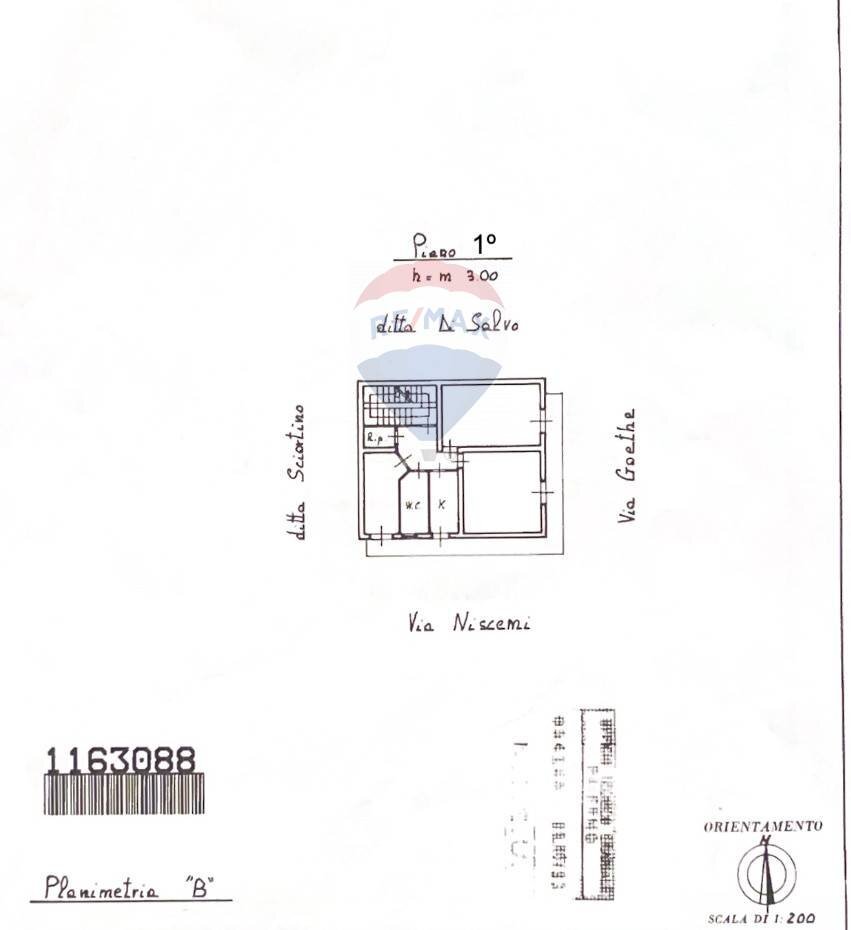 Pianta 2D - Casa indipendente Via Goethe
 
27, Bagheria - planimetria 1