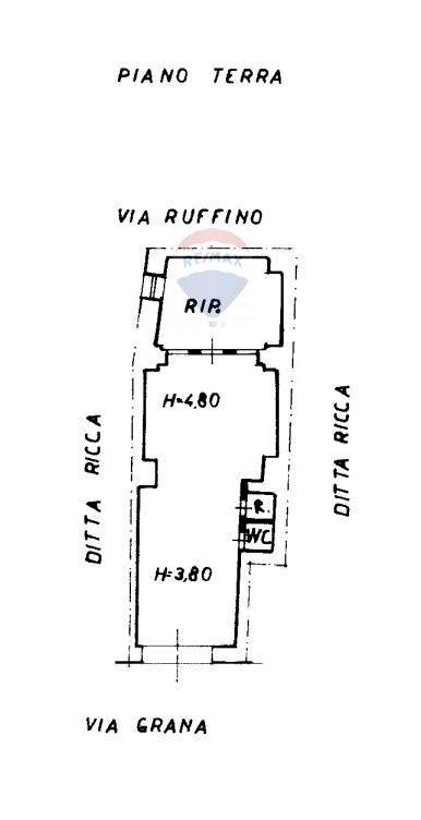 Pianta 2D - Locale Commerciale Via A. Grana
 
62, Modica - planimetria 1
