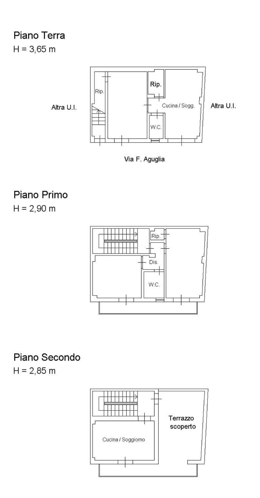Foto 22 - Casa indipendente Via Francesco Aguglia
 
36, Bagheria - planimetria 1