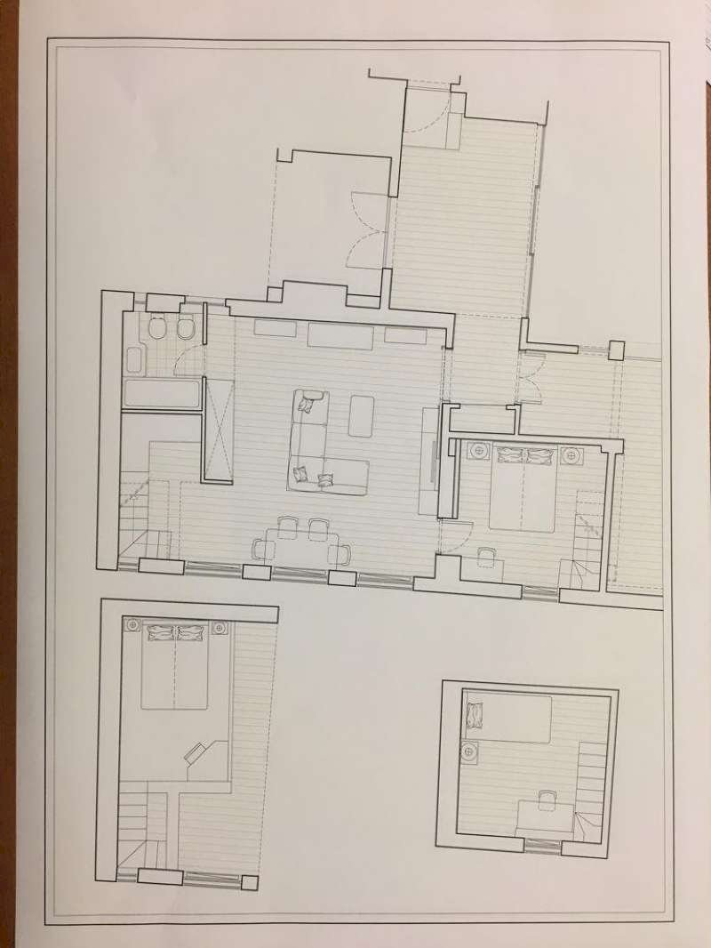 planimetria - Three-room apartment vicolo Savelli, 20, Roma (neighborhood Centro Storico) - floor plans 1