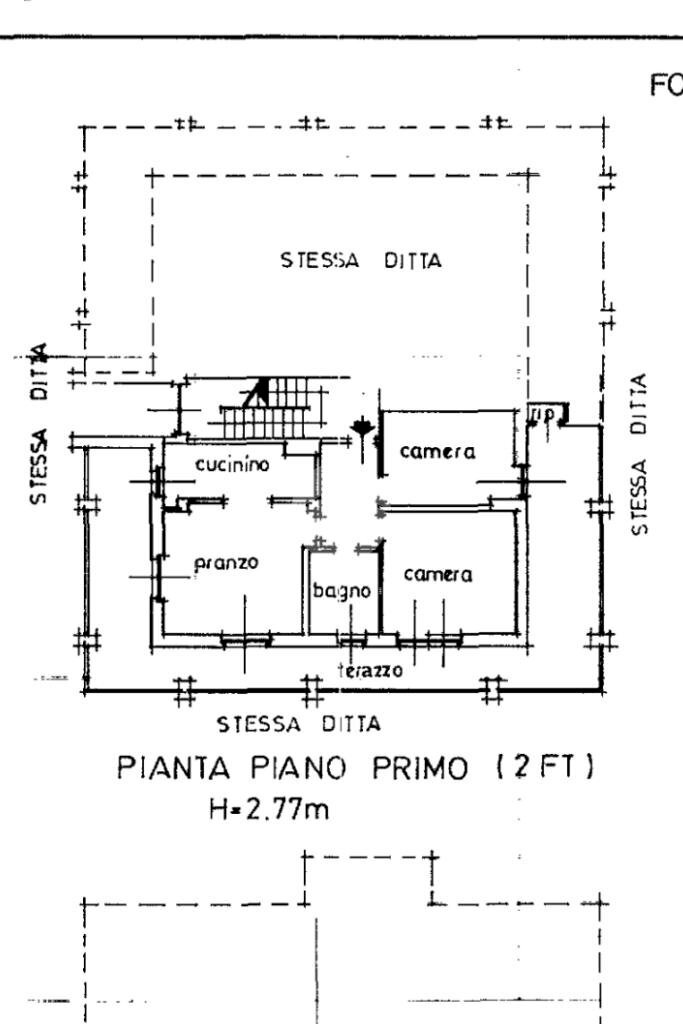 Trilocale Via dei molè, Coazze - planimetria 1