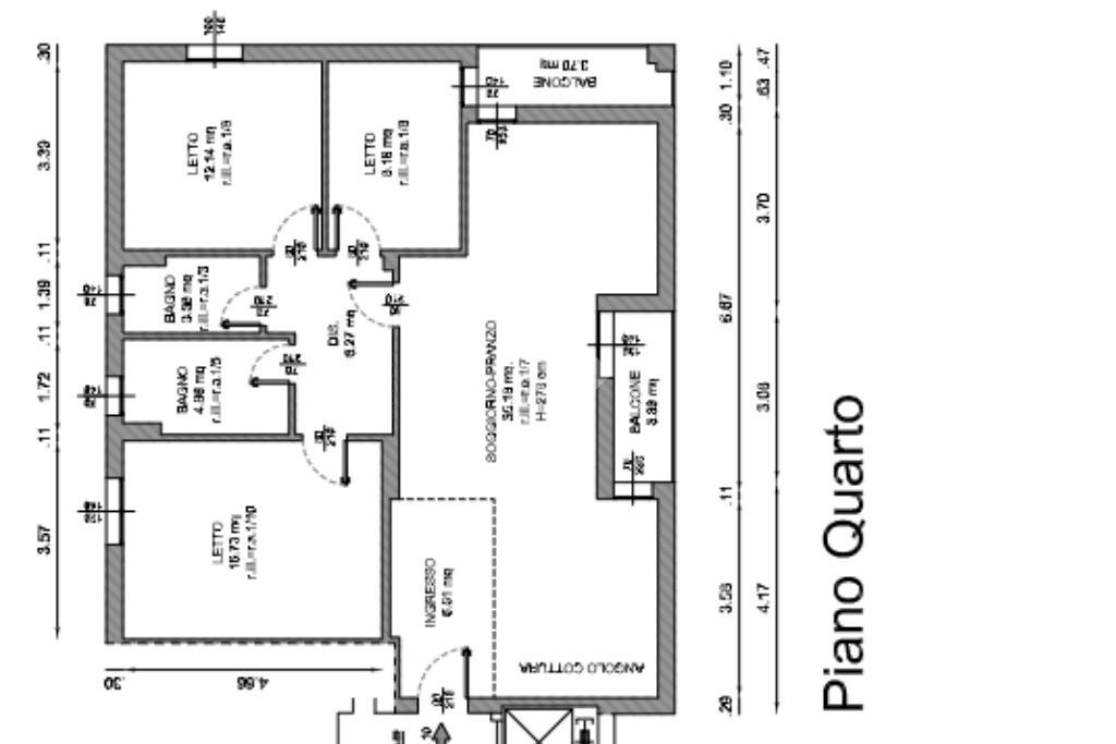 Quadrilocale Via Gregorio Agnini, Carpi - planimetria 1
