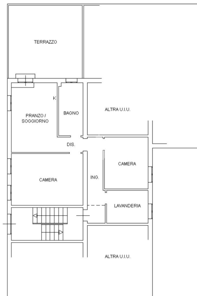 Three-room apartment Via Corassori, Formigine - floor plans 1