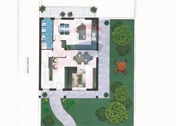 Pianta 2D - Villa a Schiera Via Provinciale
 
209, Santa Venerina - foto 24