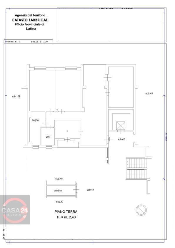 Foto 32 - Apartment VIA ALBALONGA, Latina - floor plans 1
