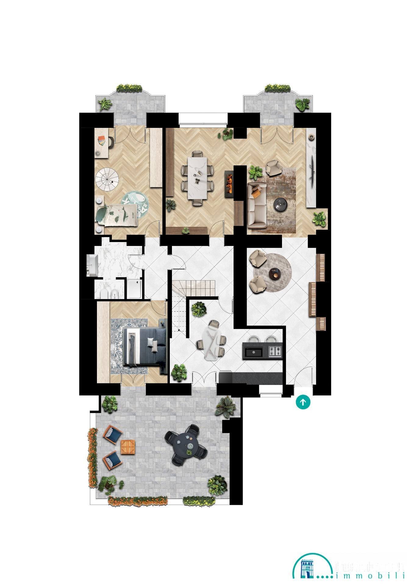Foto 11 - Apartment Via  Cernaia
 
40, Torino - floor plans 1