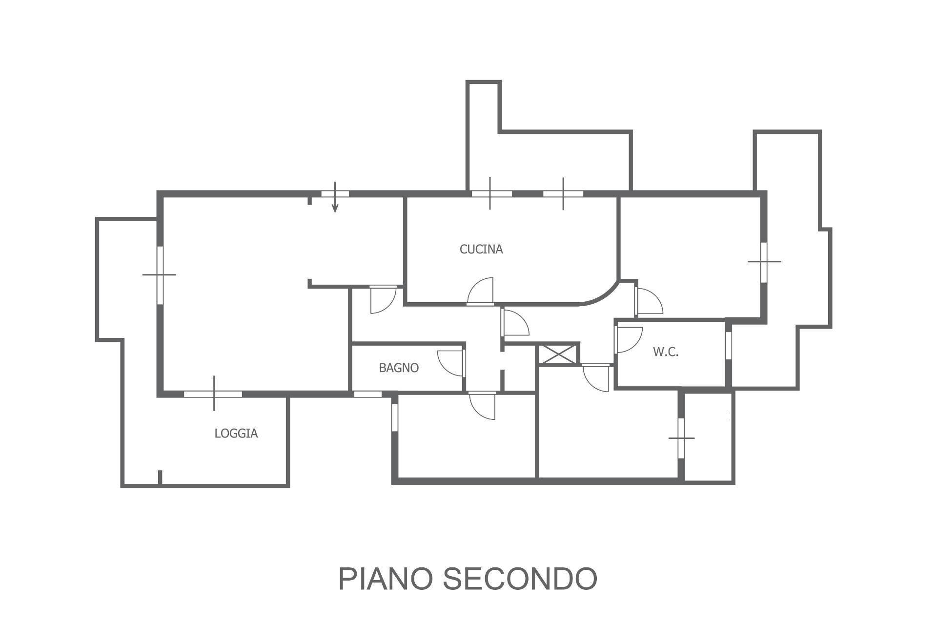 Foto 35 - Four-room apartment viale Postumo
 
32, Pesaro - floor plans 1