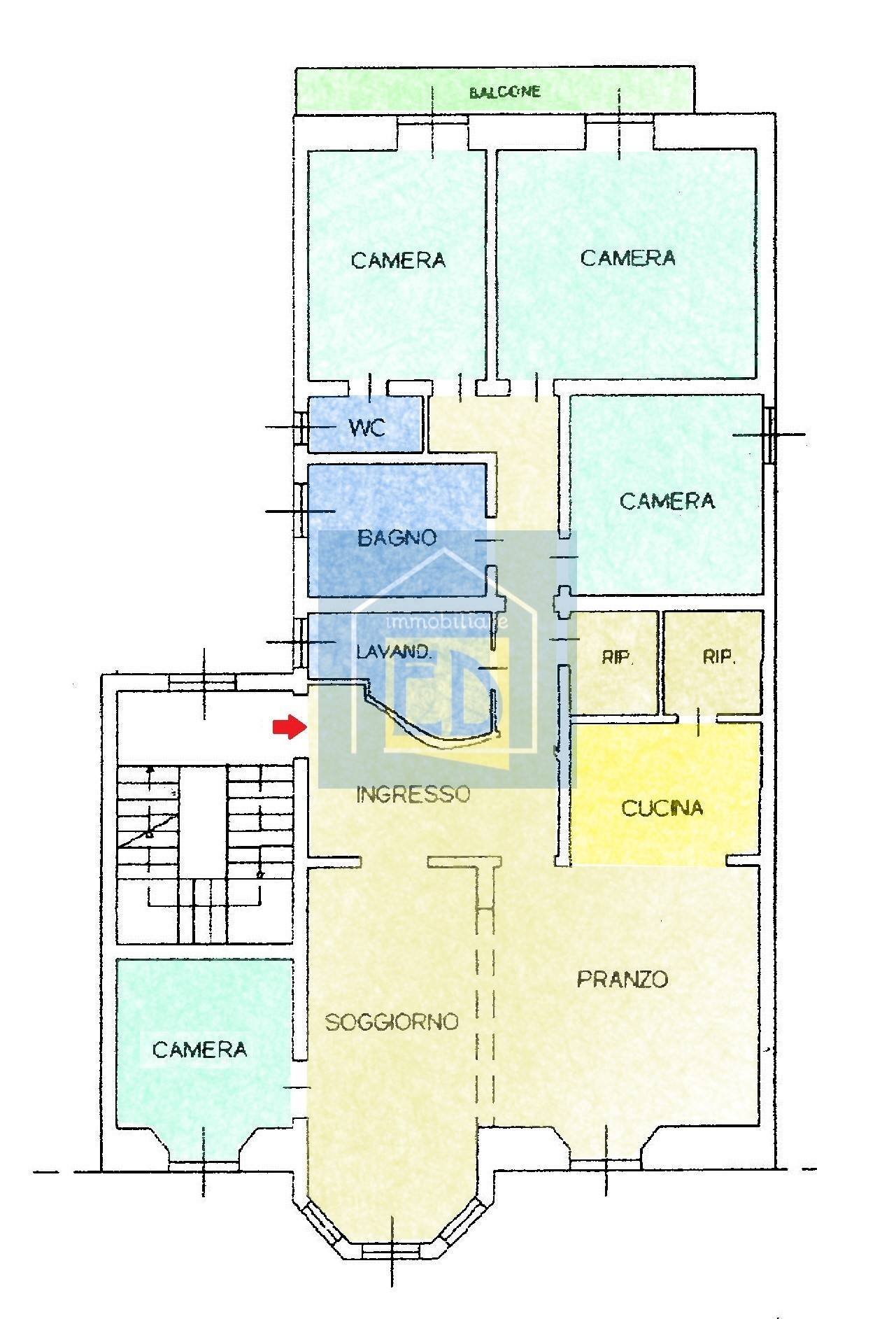 Foto 24 - Appartamento Corso Colombo
 
10, Savona - planimetria 1
