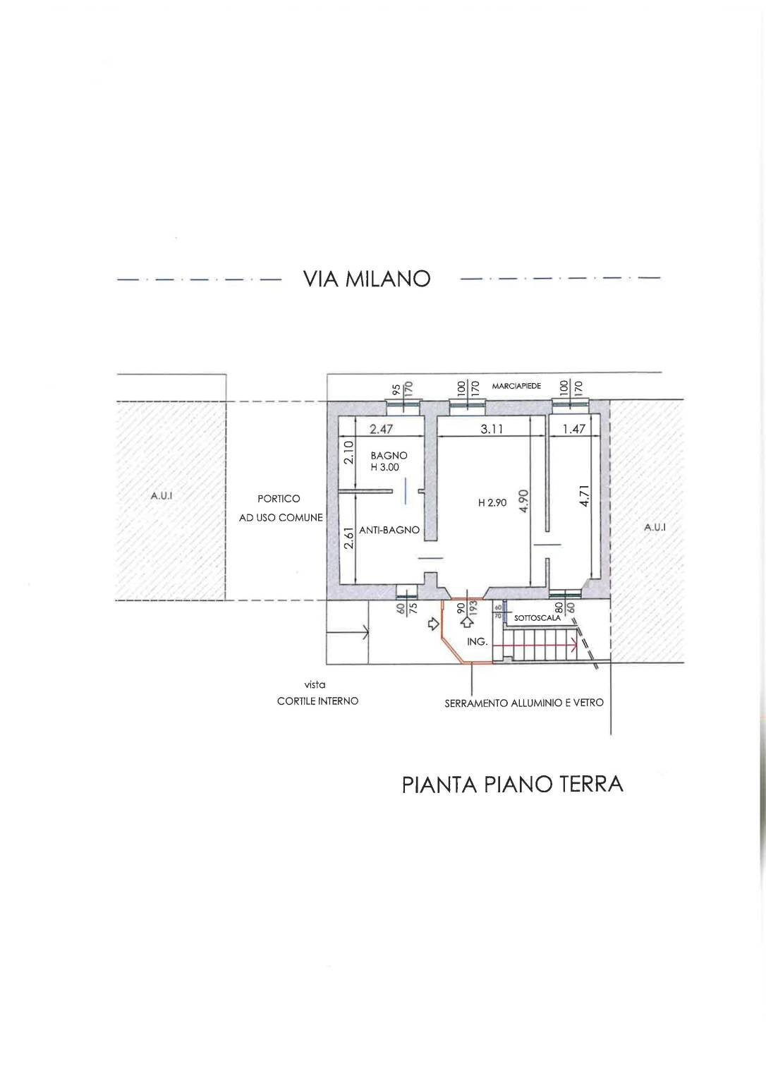 Casa indipendente via Milano, 78, Casorate Sempione - planimetria 1