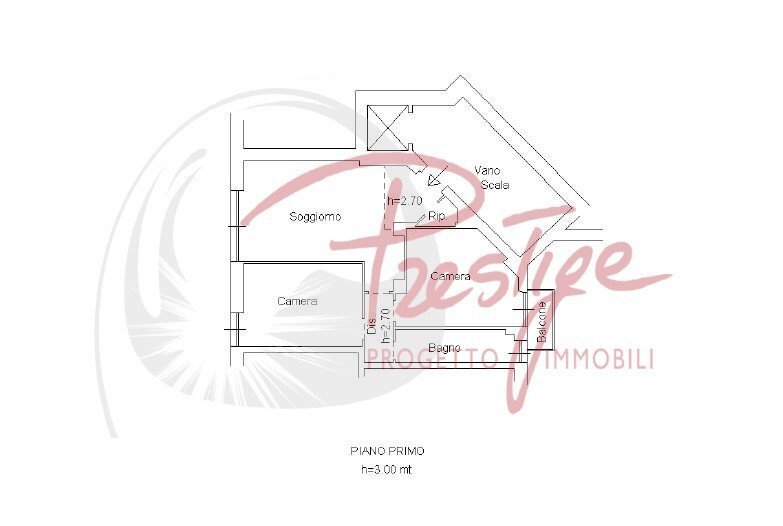 Trilocale via Dalmazia, La Spezia - planimetria 1