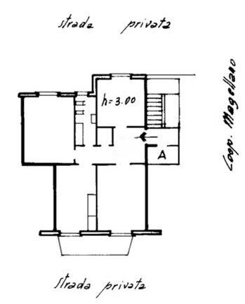 Trilocale corso Ferdinando Magellano, Genova (zona Sampierdarena) - planimetria 1