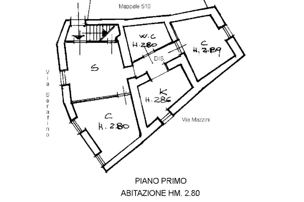 Rustic Vico serafino, Pietrabruna - floor plans 1
