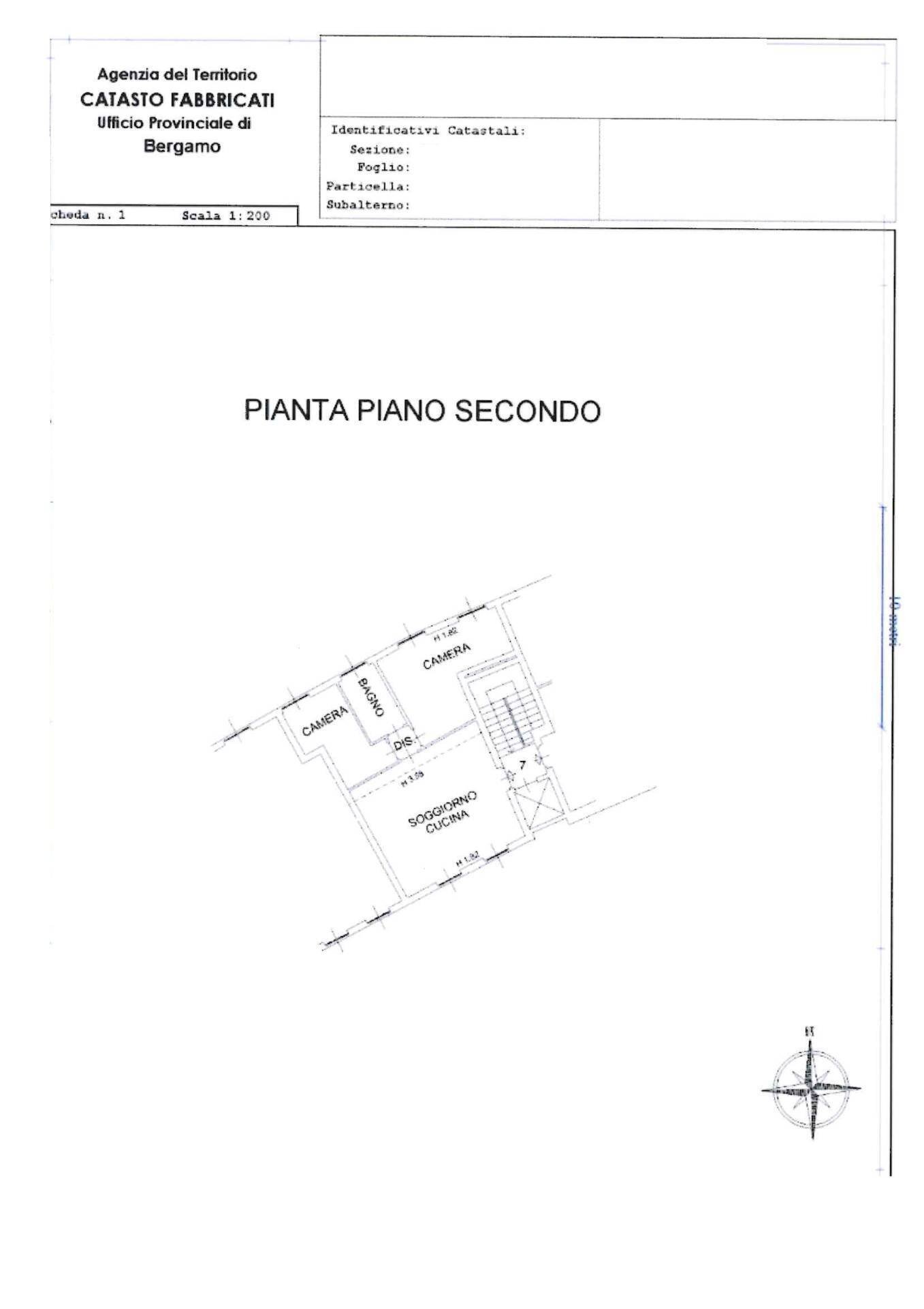 Foto 17 - Trilocale via san rocco, Capriate San Gervasio - planimetria 1