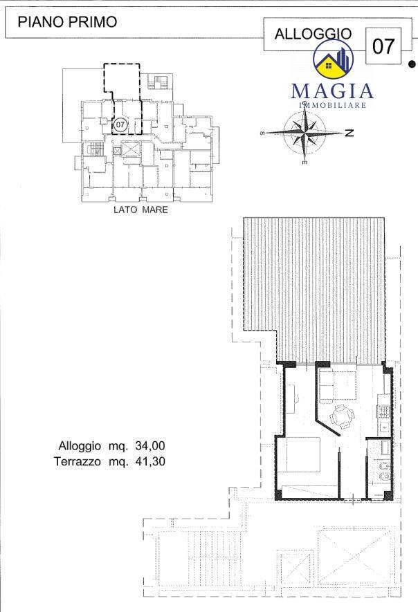 Foto 5 - Two-room apartment Alba Adriatica - floor plans 1