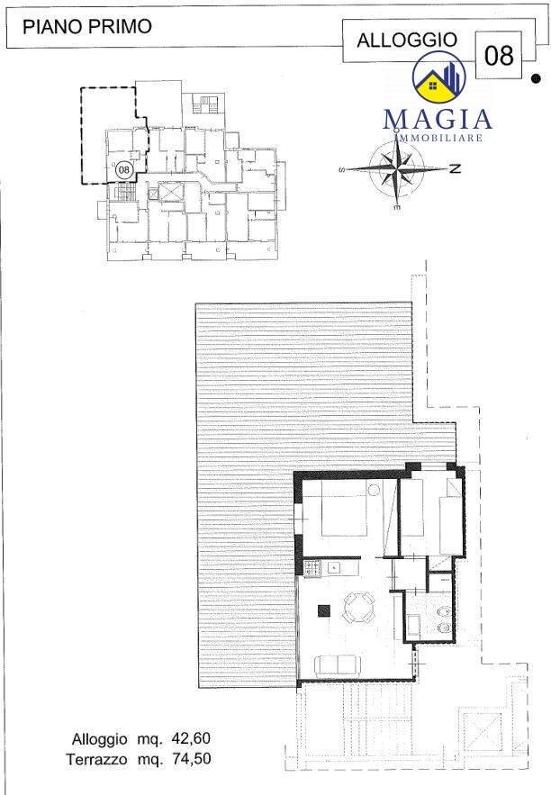 Foto 5 - Trilocale Alba Adriatica - planimetria 1