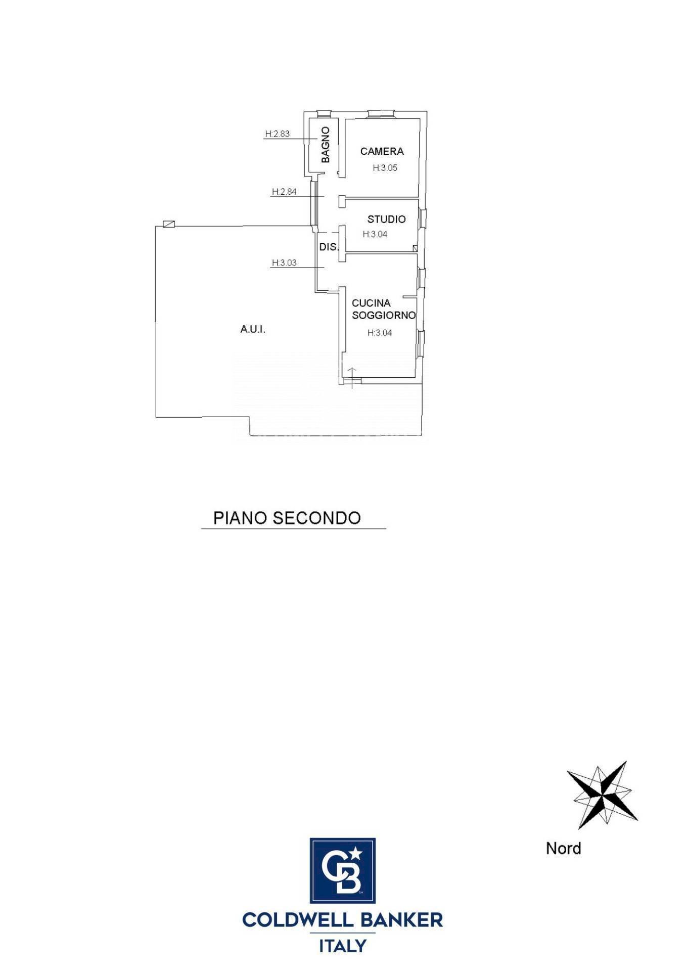 Foto 20 - Trilocale Via Lagomaggio
 
121, Rimini - planimetria 1