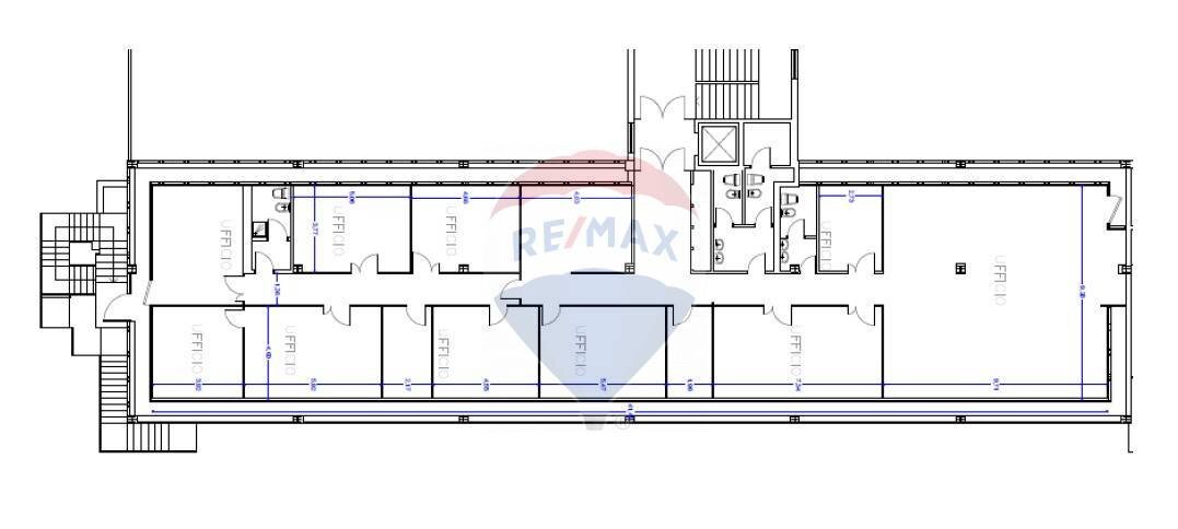 Pianta 2D - Ufficio Corso Stati Uniti
 
14 bis, Padova - planimetria 1