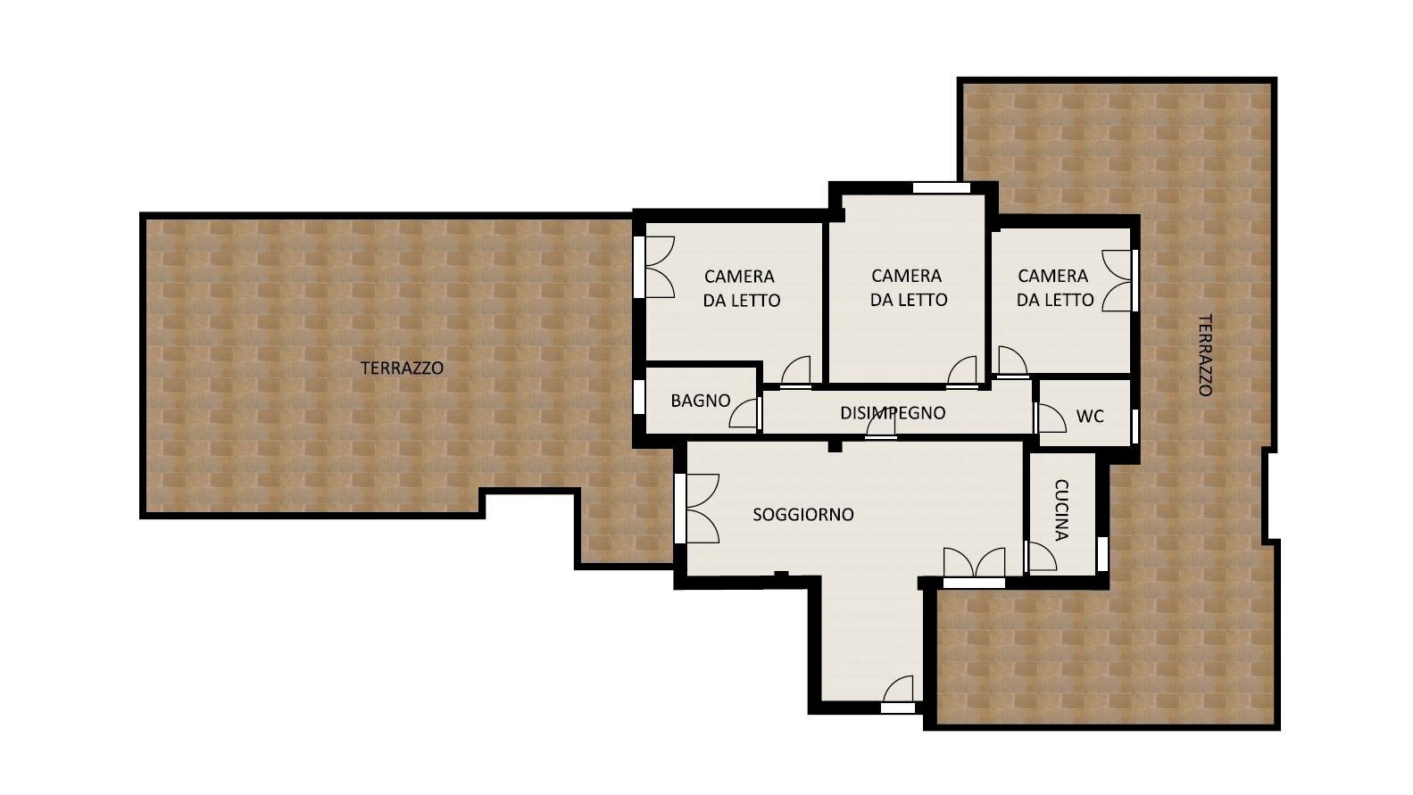 Foto 27 - Quadrilocale Viale Europa, Teramo - planimetria 1