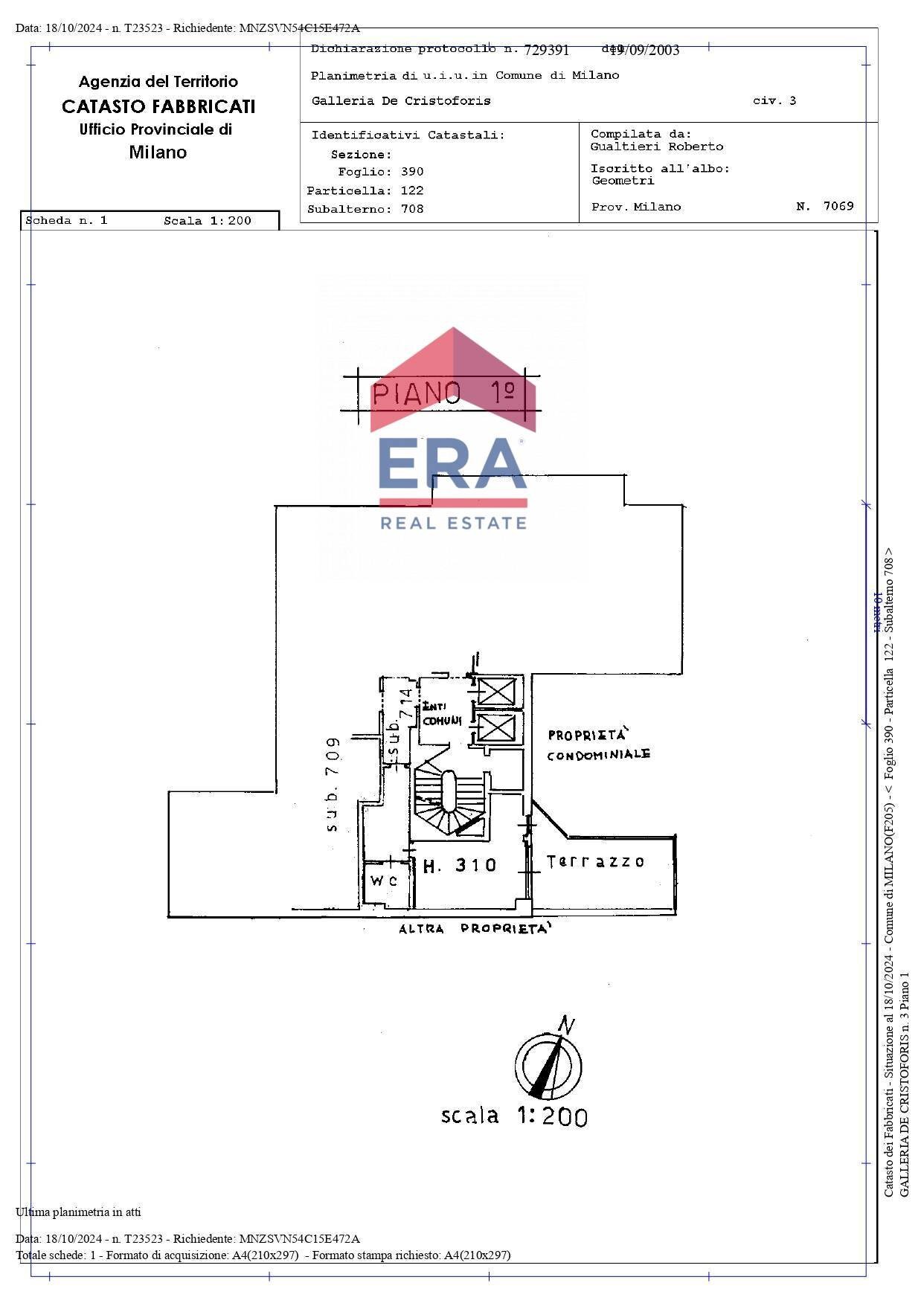 Foto 18 - One-room apartment Galleria De Cristoforis
 
3, Milano - floor plans 1