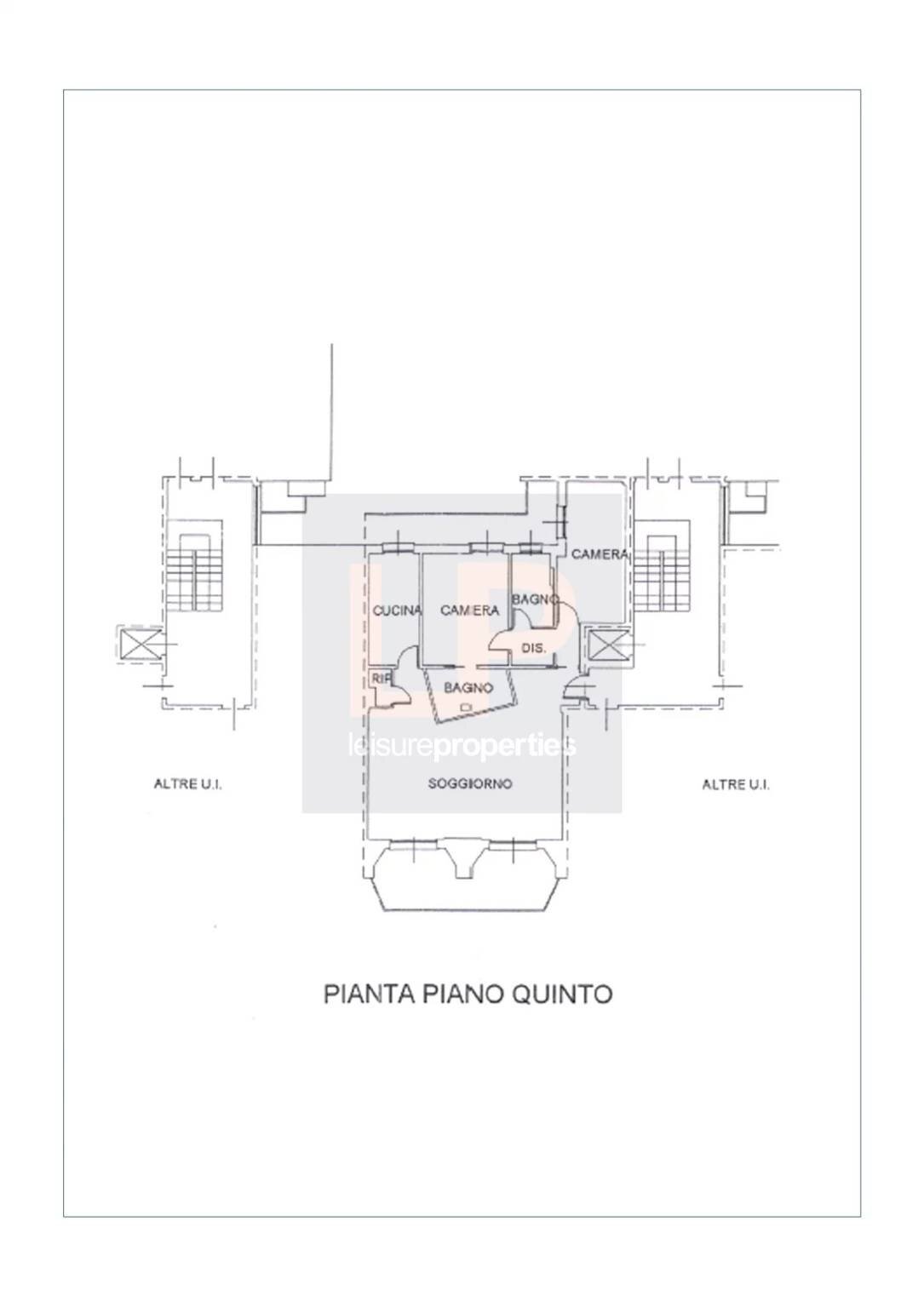 Four-room apartment via Torino, 12, Arona - floor plans 1