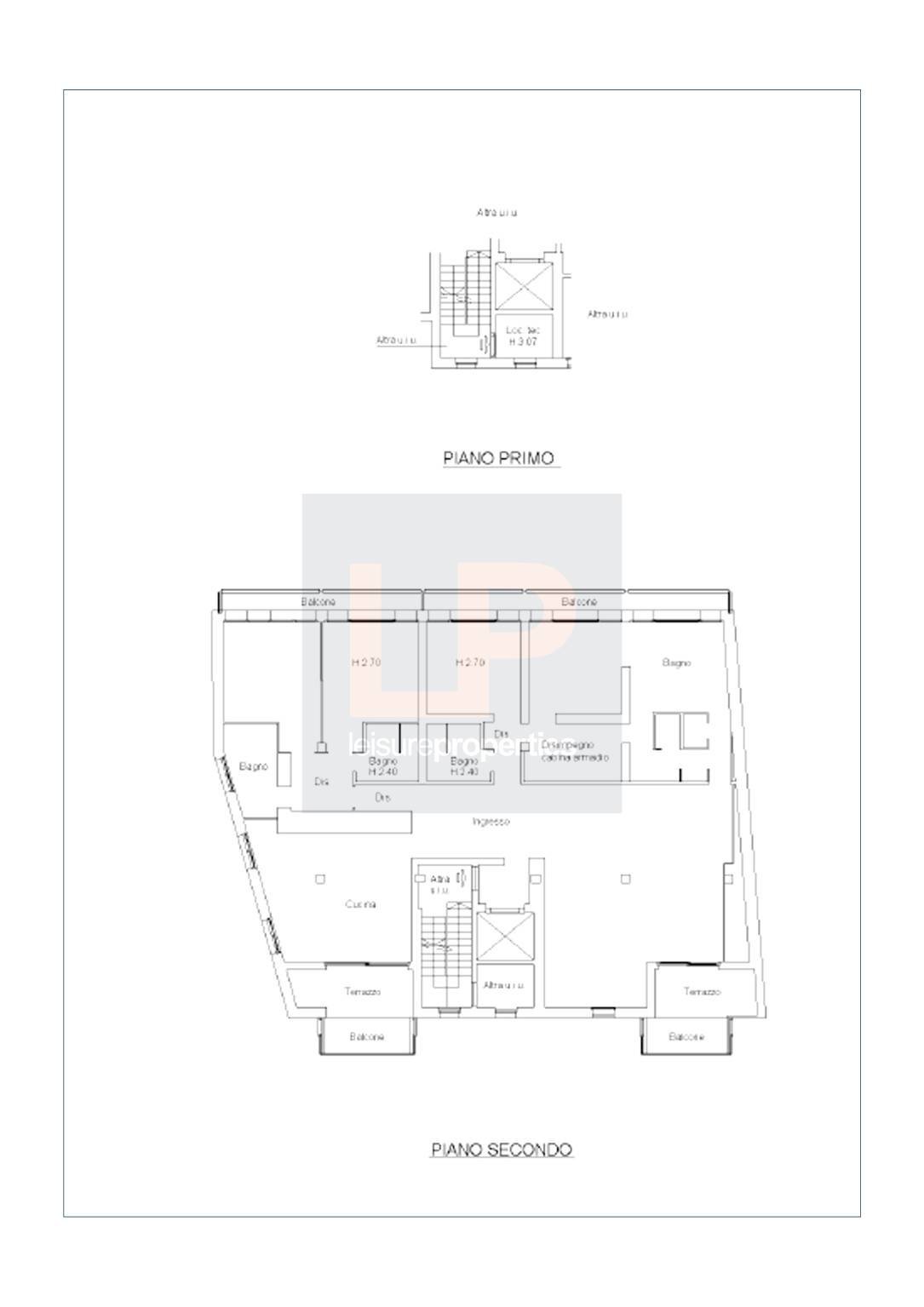 Appartamento via Bellaria, 15, Sesto Calende - planimetria 1