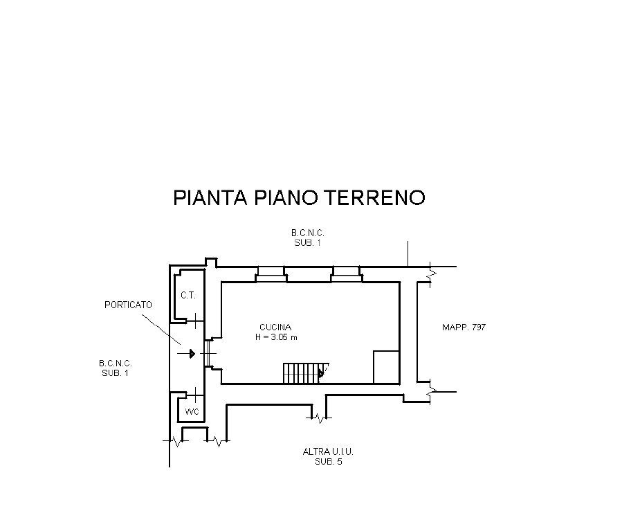Casa indipendente Frazione Vigna, 84, Chiusa di Pesio - planimetria 1