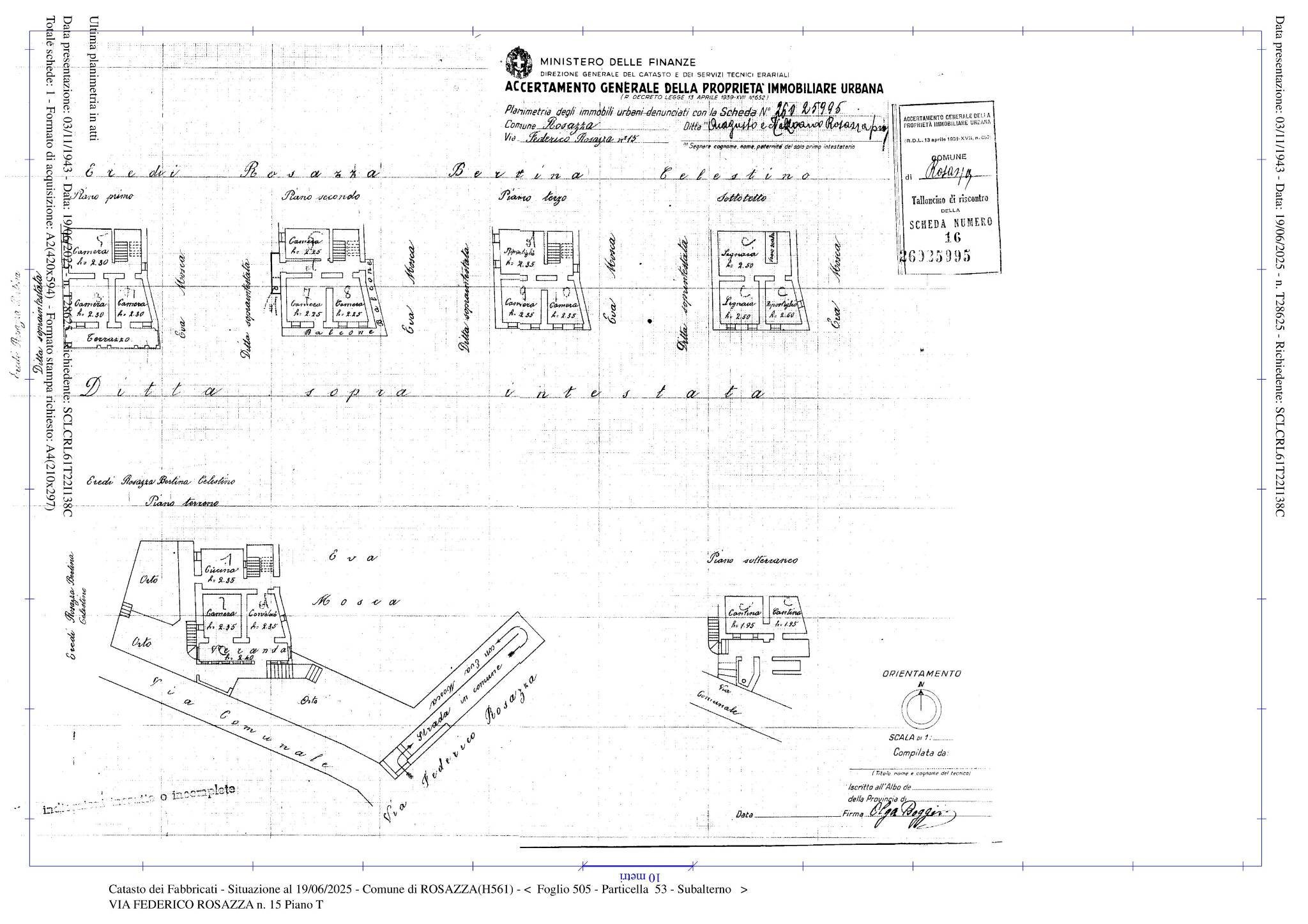 Independent house via Federico Rosazza, 15, Rosazza - floor plans 1
