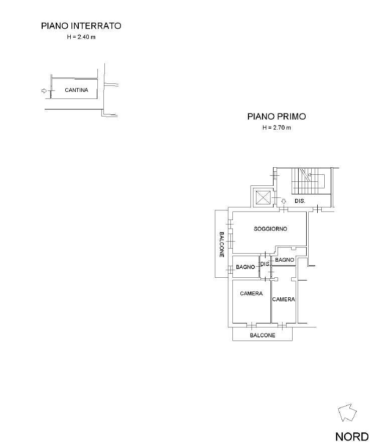 Trilocale Via Circonvallazione 11, Verrès - planimetria 1