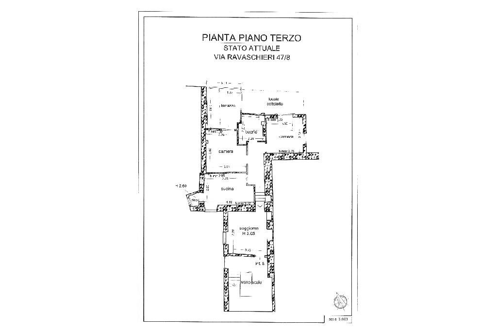 Four-room apartment via ravaschieri, Chiavari - floor plans 1