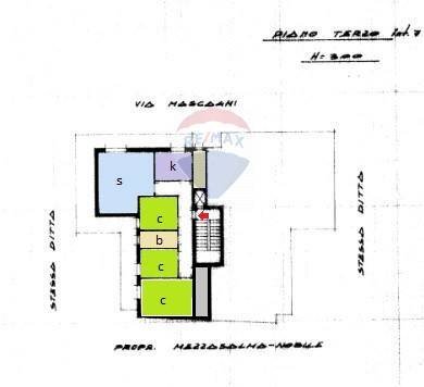 Pianta 2D - Appartamento via Pietro Mascagni
 
41, Ragusa - planimetria 1
