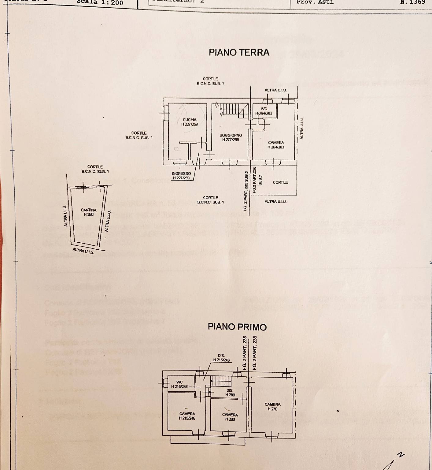 Rustico Frazione Barcara, 47, Refrancore - planimetria 1