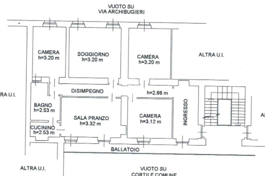 Apartment Via Archibugieri, Pinerolo - floor plans 1