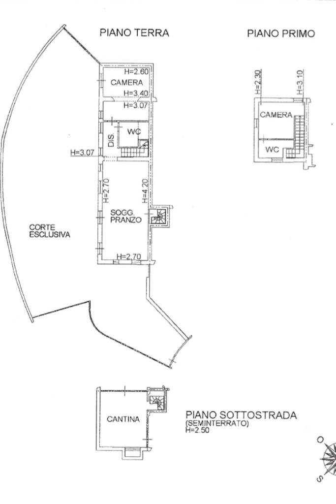Porzione di casa Via Bidente, Rimini - planimetria 1