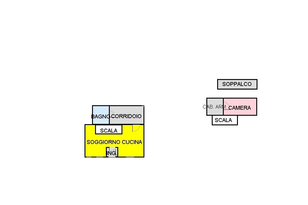 Two-room apartment Via Paolo Santagostino, Milano (neighborhood Niguarda) - floor plans 1