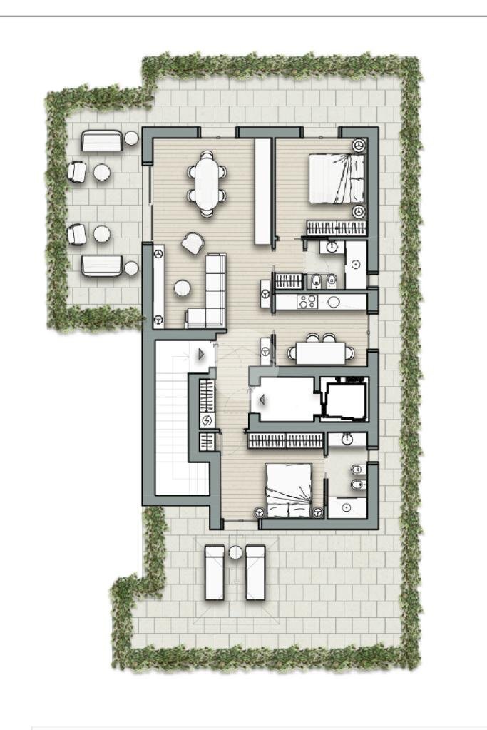 Attic Via Vincenzo da Seregno, Milano (neighborhood Affori) - floor plans 1