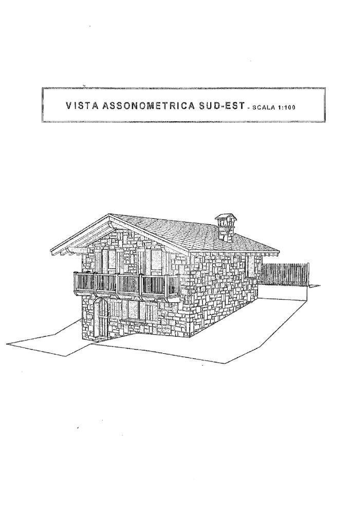 Rustico Frazione Porossan, Aosta - planimetria 1
