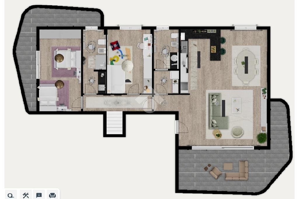 Attic Via Castelli Fiorenza, Rho - floor plans 1