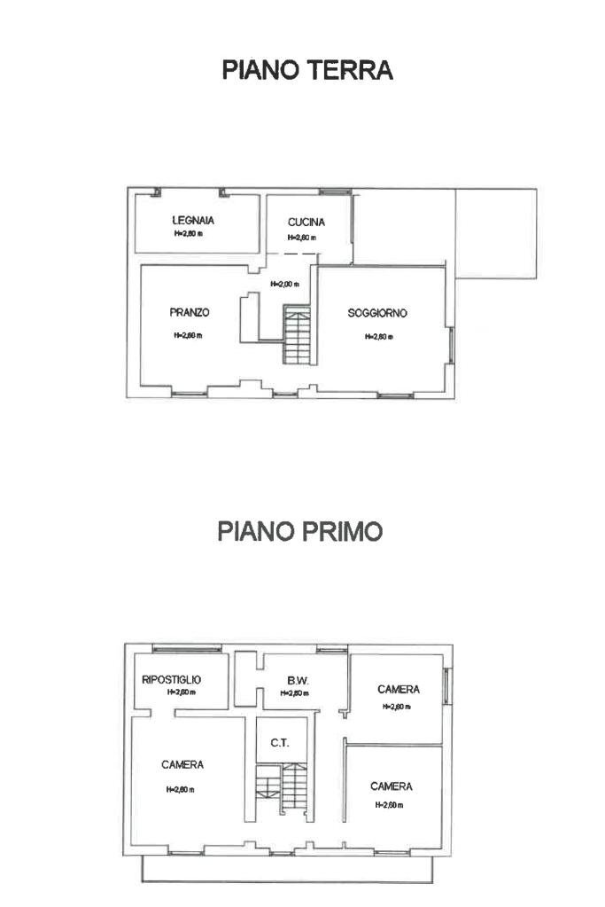 Villa Via Gaggiolo, Oleggio - floor plans 1