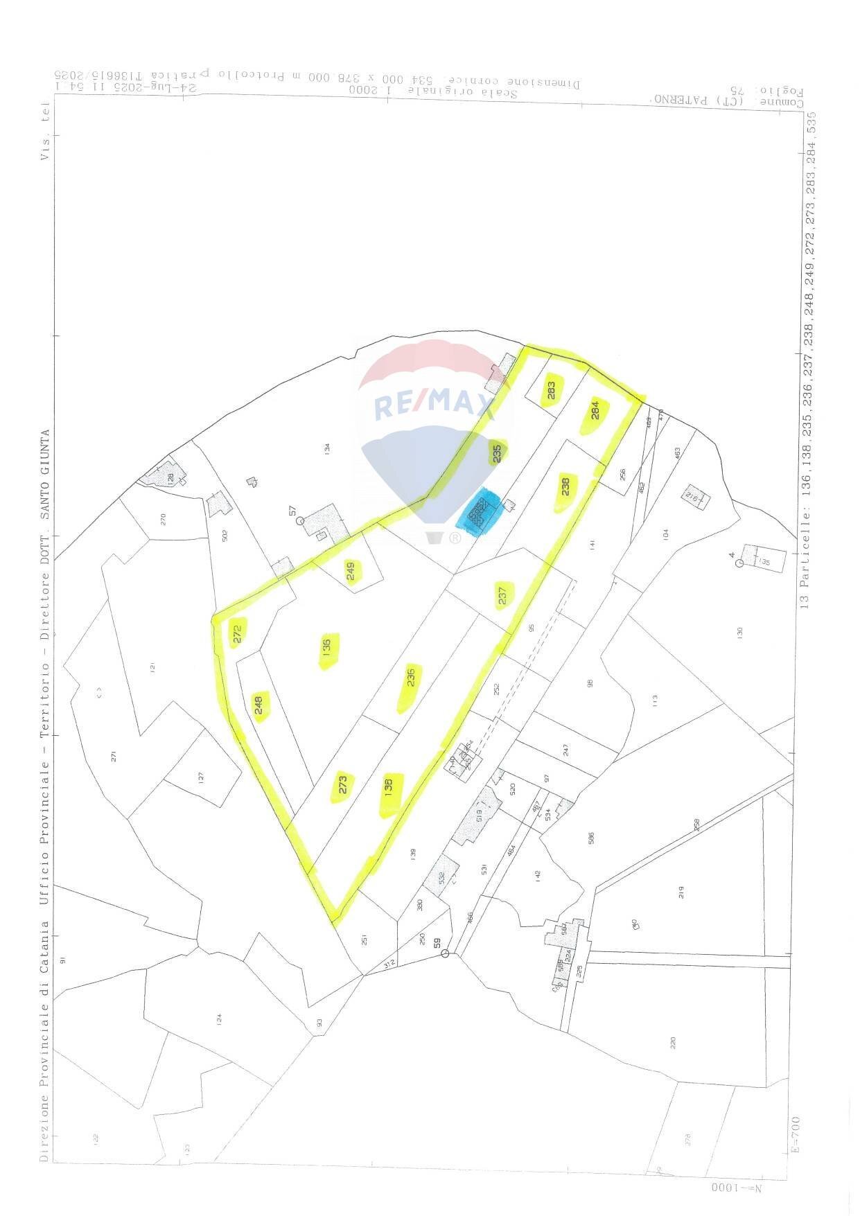 Pianta 2D - Terreno agricolo Contrada Fossa Creta
 
snc, Paterno - planimetria 1