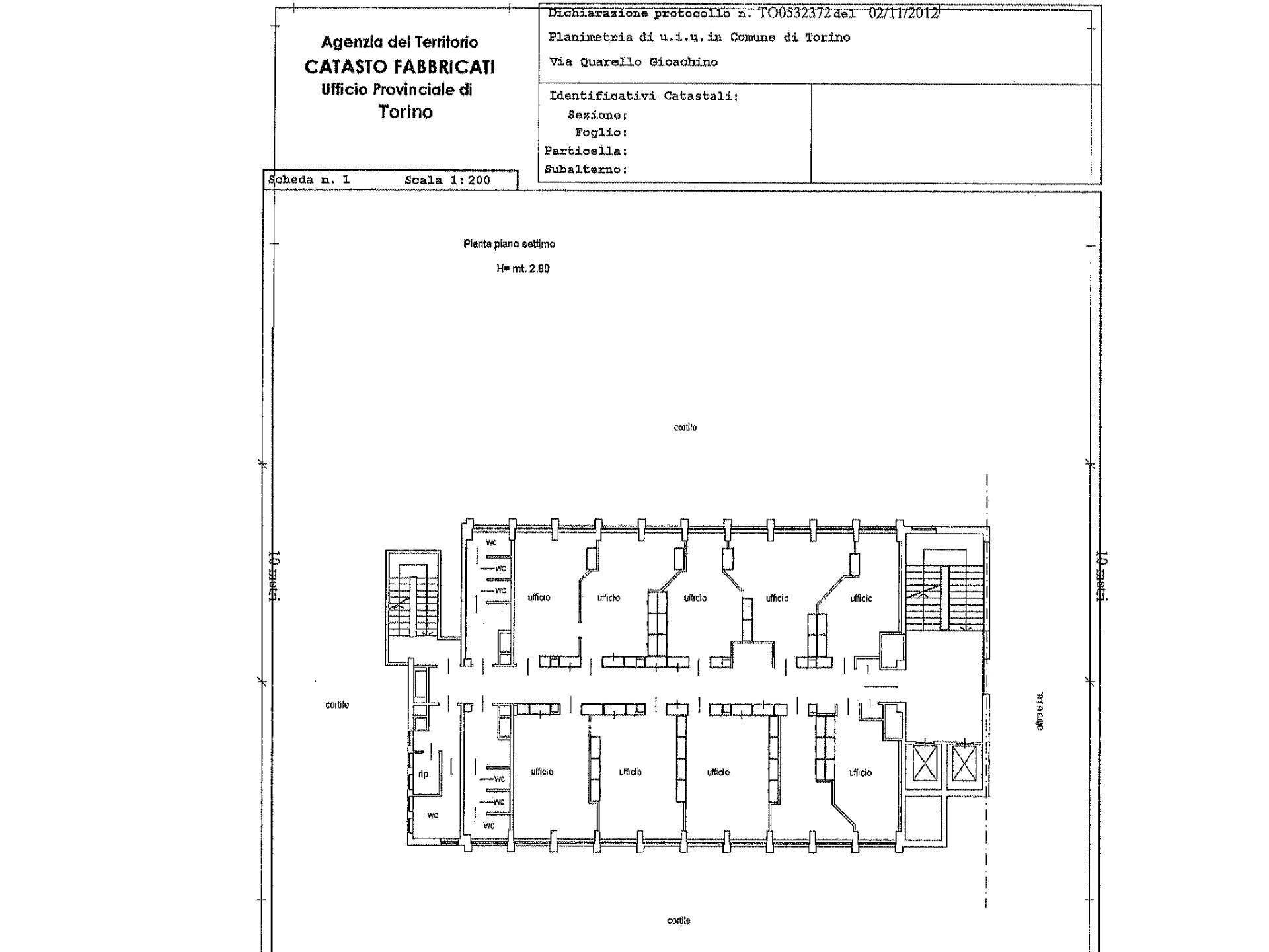 Foto 12 - Office Via Gioacchino Quarello
 
19, Torino - floor plans 1