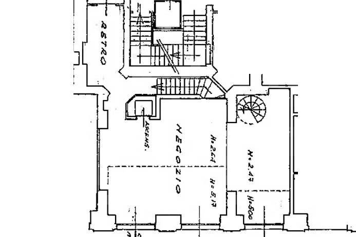 Planimetria - Negozio Bergamo - planimetria 1