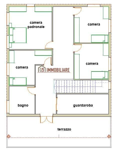 Foto 22 - Building land Via Magellano, Montebelluna - floor plans 1