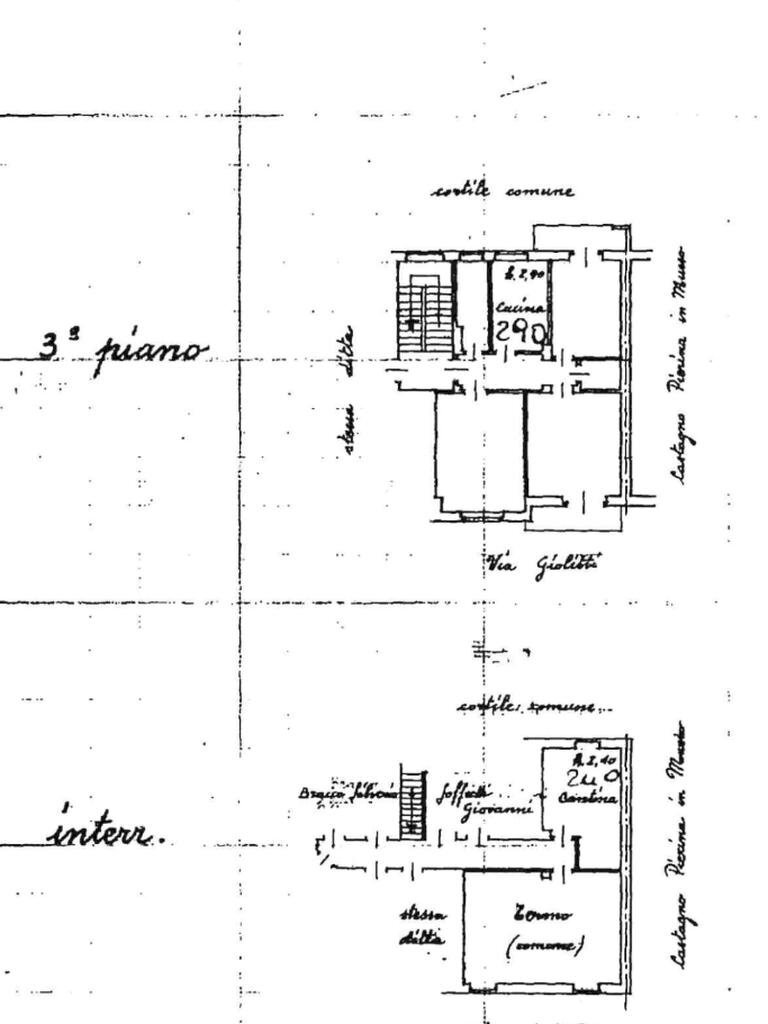 Four-room apartment Via Gioliti, Pianezza - floor plans 1