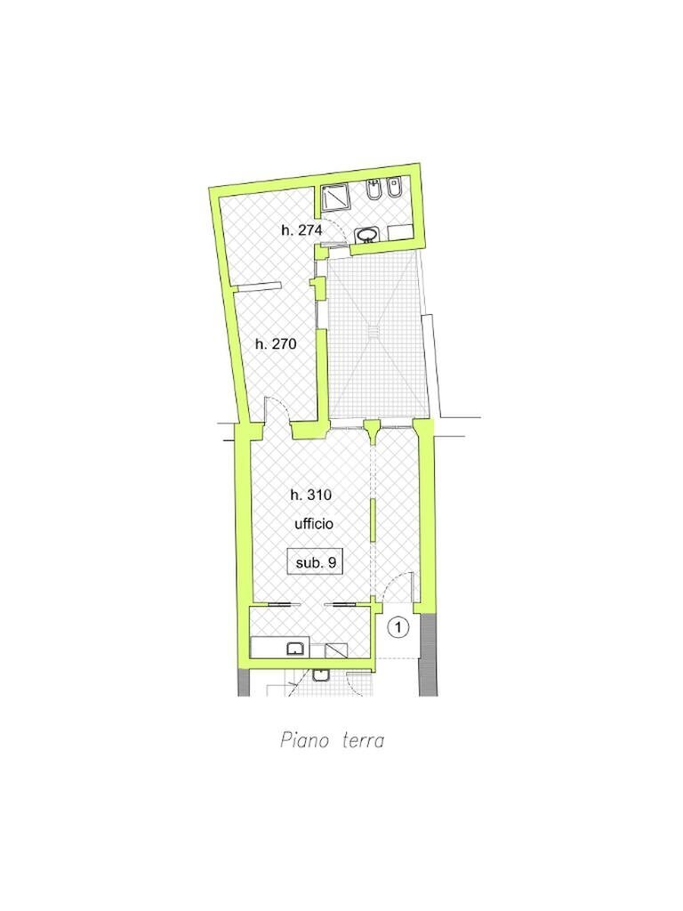 Bilocale Via Matteucci, Forlì - planimetria 1