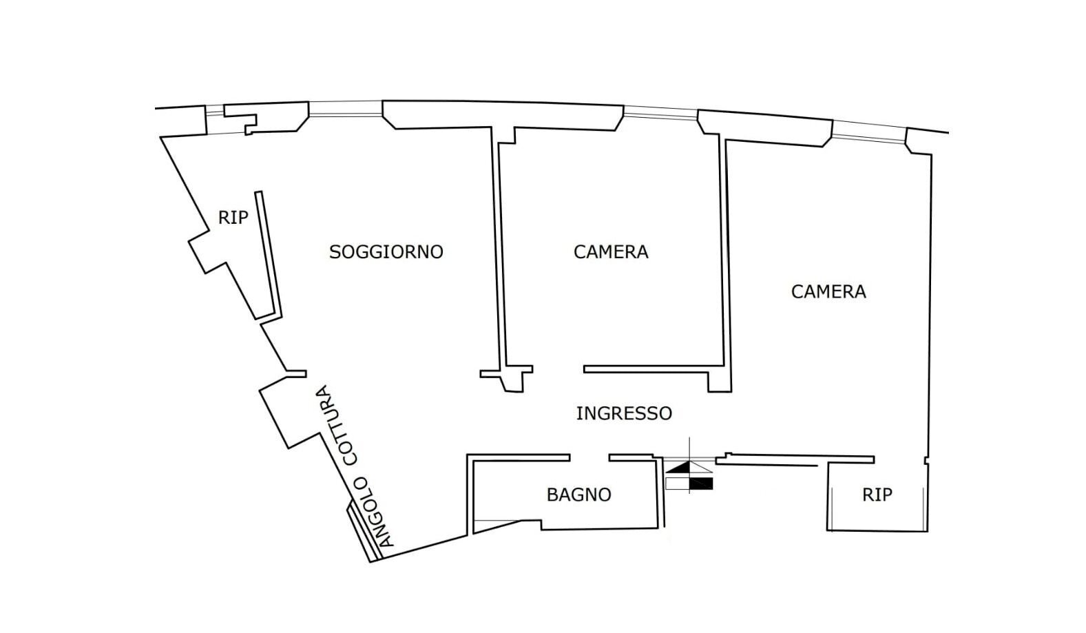 Non-buildable land vico Giannini, 4, Genova (neighborhood Centro Storico) - floor plans 1