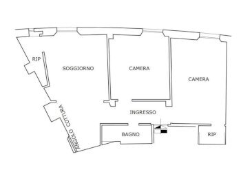 Planimetria - Non-buildable land vico Giannini, 4, Genova (neighborhood Centro Storico) - photo 5