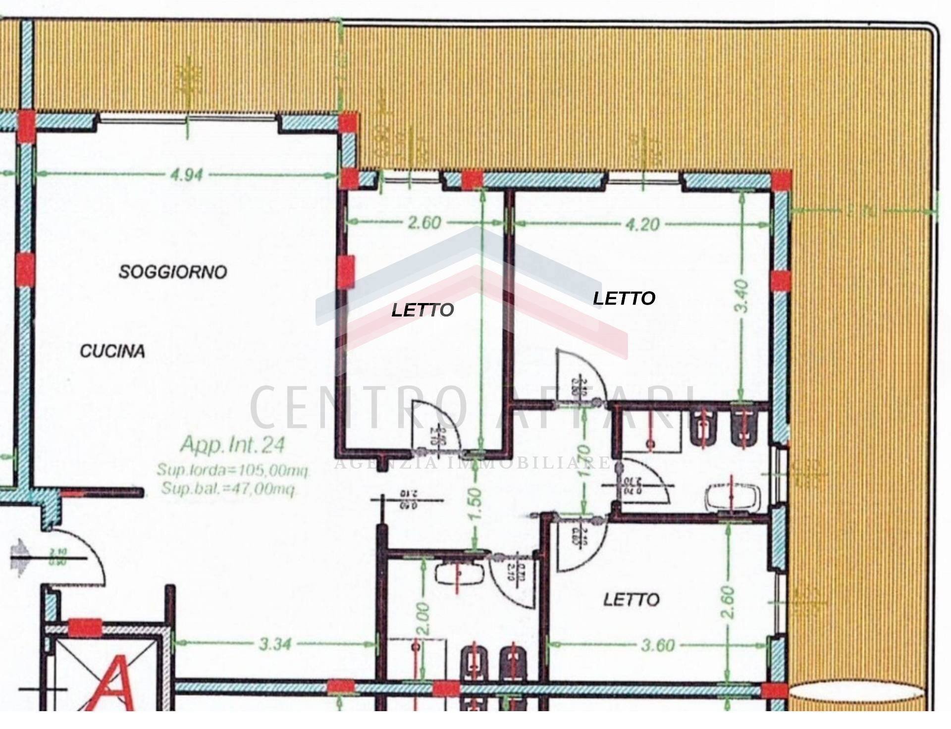 Foto 4 - Trilocale Via Elba, Termoli - planimetria 1